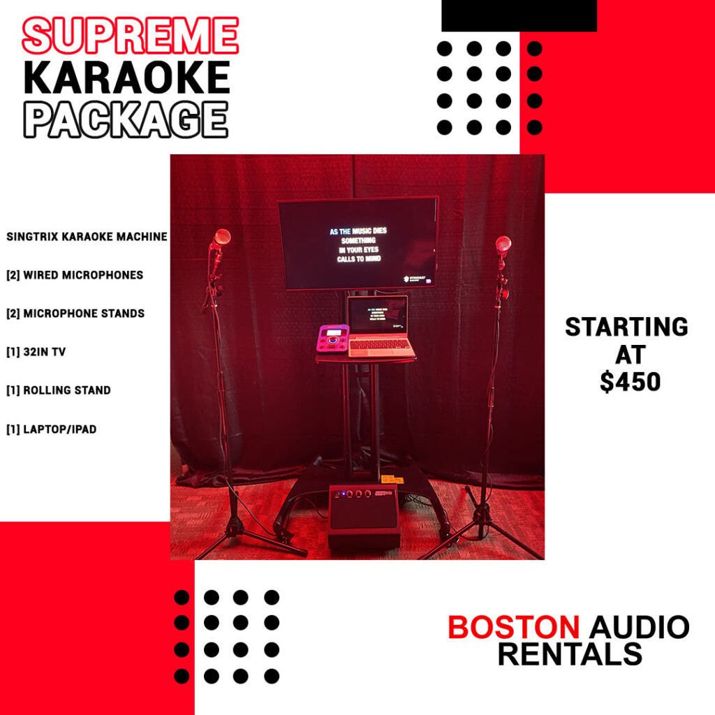 Karaoke Machine Packages Boston Audio Rentals